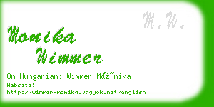 monika wimmer business card